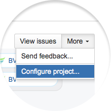 Figure: Configure Project menu item