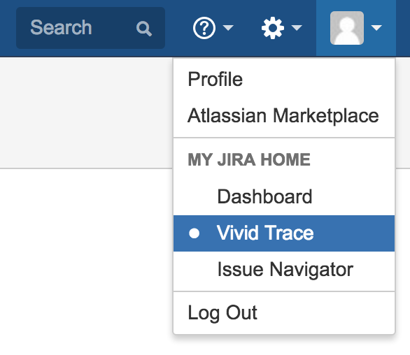 Figure: Vivid Trace My Jira Home setting.