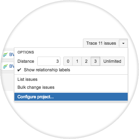 Figure: Configure Project menu item